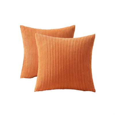 Generic Lot De 2 Decorative Housse De Coussin En Velours Côtelé Canapé Taie D'Oreiller Douce Pour Maison Salon Chambre Lit Clic Clac 40x40 Cm Orange - Publicité Generic Lot De 2 Decorative Housse De Coussin En Velours Côtelé Canapé Taie D'Oreiller Douce Pour Maison Salon Chambre Lit Clic Clac 40x40 Cm Orange - Publicité