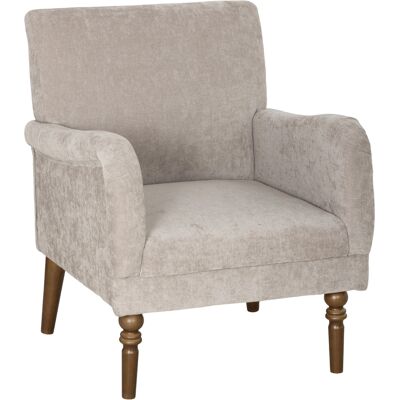 OEM Fauteuil Confortable 1 Place Avec Dossier Haut Et Accoudoirs, Design Moderne, Assise Large En Lin Gris, Pieds En Bois D'Hévéa - Publicité OEM Fauteuil Confortable 1 Place Avec Dossier Haut Et Accoudoirs, Design Moderne, Assise Large En Lin Gris, Pieds En Bois D'Hévéa - Publicité