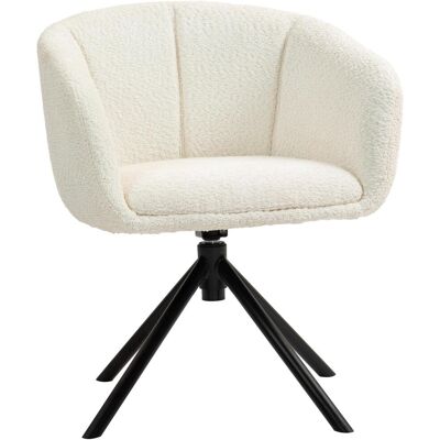 OEM Fauteuil, Chaise Longue Avec Accoudoirs, Pivotant À 360°, Aspect Lin, Pivotant Avec Pieds En Métal, Pour Salon, Chambre, Blanc Crème - Publicité OEM Fauteuil, Chaise Longue Avec Accoudoirs, Pivotant À 360°, Aspect Lin, Pivotant Avec Pieds En Métal, Pour Salon, Chambre, Blanc Crème - Publicité