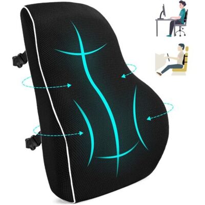 OEM Coussin De Soutien Ergonomique, Support Arrière En Mousse À Mémoire De Forme Pour Chaise De Bureau Et Canapé, Coussin Pour Une Position Assise Confortable, Oreiller Lombaire De Bureau Oreiller À Doubl - Publicité OEM Coussin De Soutien Ergonomique, Support Arrière En Mousse À Mémoire De Forme Pour Chaise De Bureau Et Canapé, Coussin Pour Une Position Assise Confortable, Oreiller Lombaire De Bureau Oreiller À Doubl - Publicité