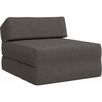 Canapé-lit Pliable Gris Foncé 60 X 70 X 41 Cm Tissu Vidaxl - Publicité Canapé-lit Pliable Gris Foncé 60 X 70 X 41 Cm Tissu Vidaxl - Publicité