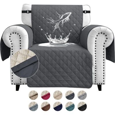 Vision Housses De Canapé Impermeable Avec Accoudoirs 1 Place Antidérapante Épaissi Pas Besoin De Laver La Housse De Canapé Avec Poches Latérales Pour Animaux De Compagnie Chiens Chats,gris Foncé - Publicité Vision Housses De Canapé Impermeable Avec Accoudoirs 1 Place Antidérapante Épaissi Pas Besoin De Laver La Housse De Canapé Avec Poches Latérales Pour Animaux De Compagnie Chiens Chats,gris Foncé - Publicité