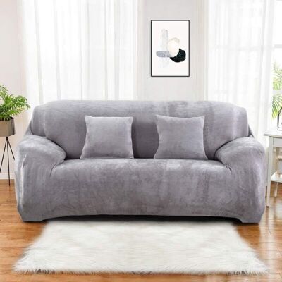 OEM Housse De Canapé 3 Places (coussin Non Inclus) Housse De Protection En Velours Facile À Installer Tissu Élastique Extensible Lavable En Machine Couverture De Canapé(3 Places : 190-230 Cm, Gri - Publicité OEM Housse De Canapé 3 Places (coussin Non Inclus) Housse De Protection En Velours Facile À Installer Tissu Élastique Extensible Lavable En Machine Couverture De Canapé(3 Places : 190-230 Cm, Gri - Publicité
