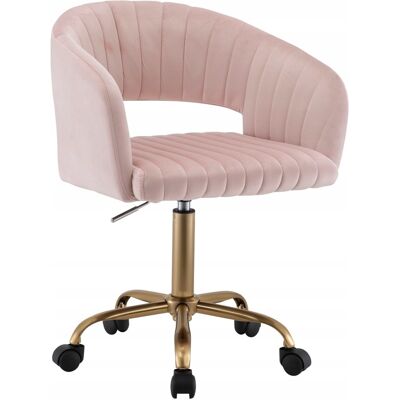 OEM Fauteuil Pivotant En Velours Rose Fb7-fx - Publicité OEM Fauteuil Pivotant En Velours Rose Fb7-fx - Publicité