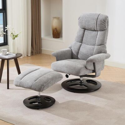 OEM Fauteuil Inclinable Confortable 025 Avec Fonction Massage Et Chauffage, Inclinaison Et Repose-pieds, Pivotant À 360°, Revêtement En Chenille Grise. Référence D'Origine : W2087p294008 - Publicité OEM Fauteuil Inclinable Confortable 025 Avec Fonction Massage Et Chauffage, Inclinaison Et Repose-pieds, Pivotant À 360°, Revêtement En Chenille Grise. Référence D'Origine : W2087p294008 - Publicité