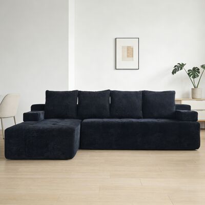 ALLAUVE Canapé D'Angle Réversible Design Minimaliste Avec Chaise Longue, Compartiment Latéral, Deux Porte-verres, Assise Confortable Pour Salon Et Appartement – Livré Monté. Publicité ALLAUVE Canapé D'Angle Réversible Design Minimaliste Avec Chaise Longue, Compartiment Latéral, Deux Porte-verres, Assise Confortable Pour Salon Et Appartement – Livré Monté. Publicité