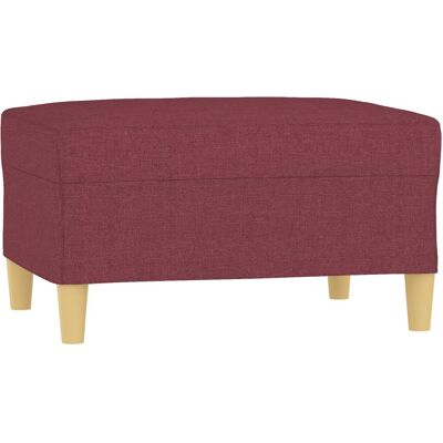 DESIGN IN Repose-pied Rouge Bordeaux 70x55x41 Cm Tissu - Publicité DESIGN IN Repose-pied Rouge Bordeaux 70x55x41 Cm Tissu - Publicité