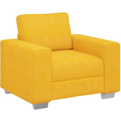 Maison Exclusive - Fauteuil/canapé Jaune Clair 100x77x82 Cm En Tissu Velours Côtelé - Publicité Maison Exclusive - Fauteuil/canapé Jaune Clair 100x77x82 Cm En Tissu Velours Côtelé - Publicité