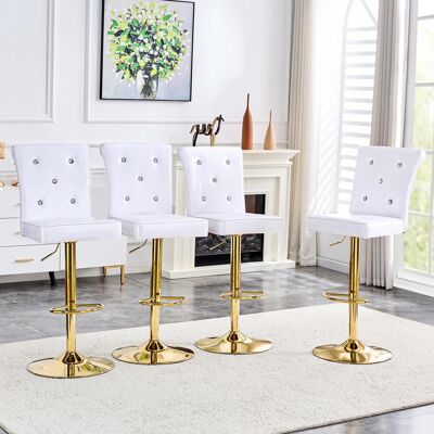 OEM Un Ensemble De 4 Fauteuils Releveurs Vintage En Cuir De Crocodile Blanc, Ornés De Fermoirs En Cristal Et Revêtus De Cuir Synthétique, Apporte Une Touche D'Élégance Et De Mystère À La Salle À Manger. Publicité OEM Un Ensemble De 4 Fauteuils Releveurs Vintage En Cuir De Crocodile Blanc, Ornés De Fermoirs En Cristal Et Revêtus De Cuir Synthétique, Apporte Une Touche D'Élégance Et De Mystère À La Salle À Manger. Publicité