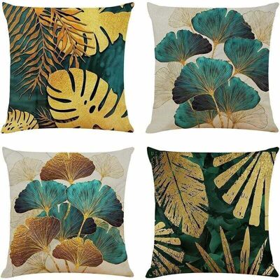 OEM Lot De 4 Housses De Coussin Carrées 40 X 40 Cm – Housses En Lin Respectueux De L'Environnement – Fermeture Éclair Invisible – Décoration Canapé Et Lit - Publicité OEM Lot De 4 Housses De Coussin Carrées 40 X 40 Cm – Housses En Lin Respectueux De L'Environnement – Fermeture Éclair Invisible – Décoration Canapé Et Lit - Publicité