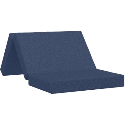 Canapé-lit Pliable 100 X 67 X 45 Cm Bleu Vidaxl - Publicité Canapé-lit Pliable 100 X 67 X 45 Cm Bleu Vidaxl - Publicité