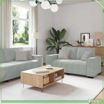 OEM Set De Canapé 3 Pièces - Modèle Faf7291712442025 - Tissu Lin Mélangé Gris Clair - Cadre Métal/contreplaqué - Assise Ferme - Publicité OEM Set De Canapé 3 Pièces - Modèle Faf7291712442025 - Tissu Lin Mélangé Gris Clair - Cadre Métal/contreplaqué - Assise Ferme - Publicité