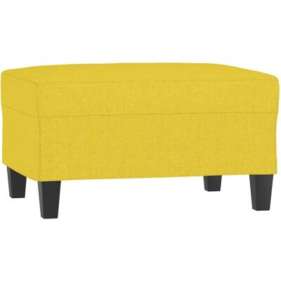 DESIGN IN Repose-pied Jaune Clair 70x55x41 Cm Tissu - Publicité DESIGN IN Repose-pied Jaune Clair 70x55x41 Cm Tissu - Publicité