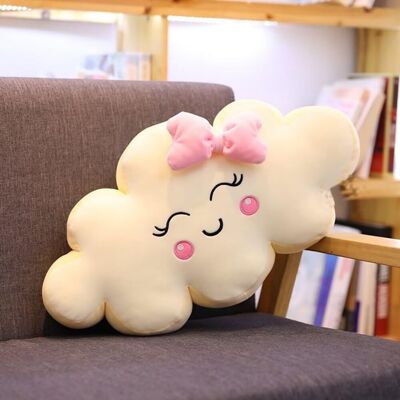 KAJFJAD Coussins Décoratifs Créatifs En Forme De Nuage Souriant, Adorables Coussins En Peluche Pour La Décoration Du Salon Et De La Chambre, Rose - 50 Cm - Publicité KAJFJAD Coussins Décoratifs Créatifs En Forme De Nuage Souriant, Adorables Coussins En Peluche Pour La Décoration Du Salon Et De La Chambre, Rose - 50 Cm - Publicité
