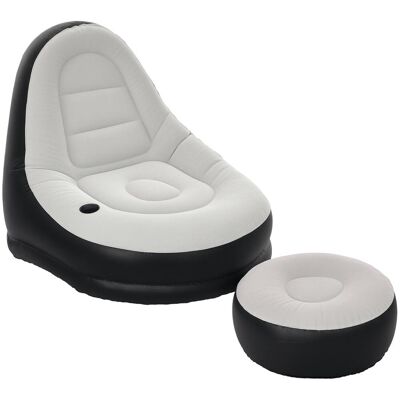 OEM Canapé Gonflable Et Repose-pieds, Tissu Aspect Peluche Doux Et Porte-gobelet, Gris Idéal Pour Salon, Chambre À Coucher Ou Bureau Facile À Assembler Avec Instructions Incluses - Publicité OEM Canapé Gonflable Et Repose-pieds, Tissu Aspect Peluche Doux Et Porte-gobelet, Gris Idéal Pour Salon, Chambre À Coucher Ou Bureau Facile À Assembler Avec Instructions Incluses - Publicité