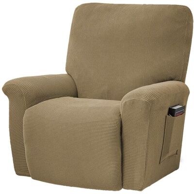 HERUSI Ensemble De 4 Housses Extensibles Pour Fauteuil Tv, Fauteuil, Chaise Berçante, Fauteuil Inclinable. Publicité HERUSI Ensemble De 4 Housses Extensibles Pour Fauteuil Tv, Fauteuil, Chaise Berçante, Fauteuil Inclinable. Publicité