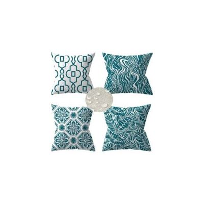 OEM Un Ensemble De 4 Housses De Coussin D'Extérieur, Taies D'Oreiller Imperméables Pour Canapé 45x45 Cm, Motif De Plantes Vertes, Coussins De Décoration De Jardin (45 X 45 Cm, Turquoise). Publicité OEM Un Ensemble De 4 Housses De Coussin D'Extérieur, Taies D'Oreiller Imperméables Pour Canapé 45x45 Cm, Motif De Plantes Vertes, Coussins De Décoration De Jardin (45 X 45 Cm, Turquoise). Publicité