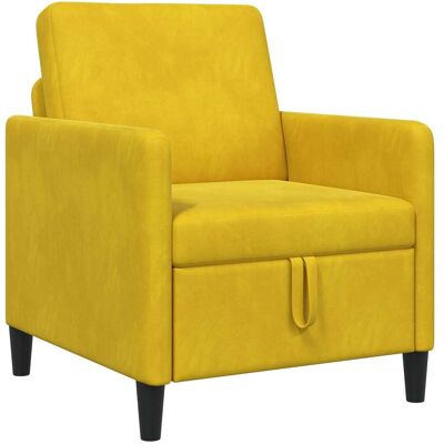 Sofa Avec Rangement Jaune 72 X 78 X 87 Cm Polyester Vidaxl - Publicité Sofa Avec Rangement Jaune 72 X 78 X 87 Cm Polyester Vidaxl - Publicité