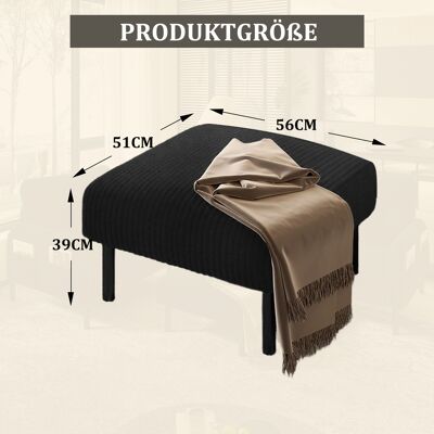 MIDUODUO Tabouret Haut De Gamme En Tissu Côtelé Cadre Métallique Confort Velouté. Multi-usage Reposepied Et Table D’appoint,assemblage Rapide Sans Outils-da. Publicité MIDUODUO Tabouret Haut De Gamme En Tissu Côtelé Cadre Métallique Confort Velouté. Multi-usage Reposepied Et Table D’appoint,assemblage Rapide Sans Outils-da. Publicité