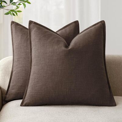 OEM Housses De Coussin Décoratives En Lin Gris 20x20 Pouces, Douces, De Style Bohème Et Champêtre, Convenant Aux Canapés, Aux Chaises Et Aux Chambres À Coucher – Compatibles Avec Les Coussins Carrés Stand - Publicité OEM Housses De Coussin Décoratives En Lin Gris 20x20 Pouces, Douces, De Style Bohème Et Champêtre, Convenant Aux Canapés, Aux Chaises Et Aux Chambres À Coucher – Compatibles Avec Les Coussins Carrés Stand - Publicité