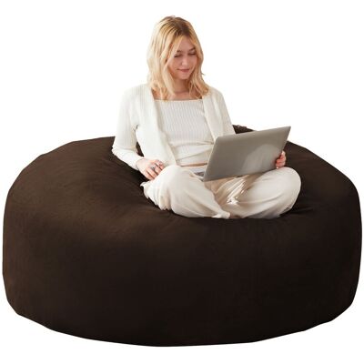 ACKERMAN 5ft Pouf Géant, Fauteuil Pouf, Canapé Pour Adultes, Siège De Lecture Moelleux Et Confortable, Adapté Pour Chambre, Balcon Et Autres Espaces - Publicité ACKERMAN 5ft Pouf Géant, Fauteuil Pouf, Canapé Pour Adultes, Siège De Lecture Moelleux Et Confortable, Adapté Pour Chambre, Balcon Et Autres Espaces - Publicité