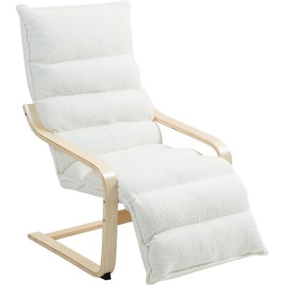 OEM Fauteuil Inclinable Avec Repose-pieds Réglable, Revêtement En Polaire Sherpa, Fauteuil À Bascule Avec Accoudoirs, Fauteuil De Lecture, Blanc - Publicité OEM Fauteuil Inclinable Avec Repose-pieds Réglable, Revêtement En Polaire Sherpa, Fauteuil À Bascule Avec Accoudoirs, Fauteuil De Lecture, Blanc - Publicité