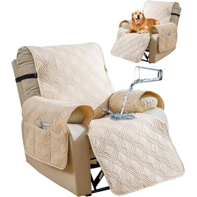 OEM 23in Réversible Fauteuil Couchant Couvercle, Imperméable Fauteuil Couchant Couvercles Avec Poche Lavable Fauteuil Couchant Couvercle Meubles Protecteur Pour Enfants, Animaux De Compagnie, Crème - Publicité OEM 23in Réversible Fauteuil Couchant Couvercle, Imperméable Fauteuil Couchant Couvercles Avec Poche Lavable Fauteuil Couchant Couvercle Meubles Protecteur Pour Enfants, Animaux De Compagnie, Crème - Publicité