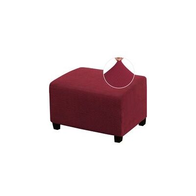 OEM Housse De Repose-pieds Élastique, De Forme Rectangulaire, Idéale Pour Les Repose-pieds De Salon. Confectionnée En Tissu Jacquard Épais À Carreaux Avec Un Élastique En Dessous (taille Standard, Bordeau - Publicité OEM Housse De Repose-pieds Élastique, De Forme Rectangulaire, Idéale Pour Les Repose-pieds De Salon. Confectionnée En Tissu Jacquard Épais À Carreaux Avec Un Élastique En Dessous (taille Standard, Bordeau - Publicité