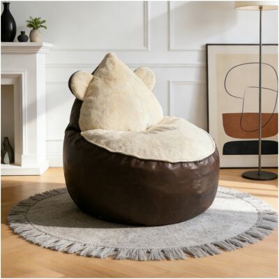 ACKERMAN Fauteuil Incliné Adorable En Forme D'Ours Avec Oreilles Arrondies Et Profil Moelleux Pour Une Ambiance Ludique Mais Relaxante À La Maison - Publicité ACKERMAN Fauteuil Incliné Adorable En Forme D'Ours Avec Oreilles Arrondies Et Profil Moelleux Pour Une Ambiance Ludique Mais Relaxante À La Maison - Publicité