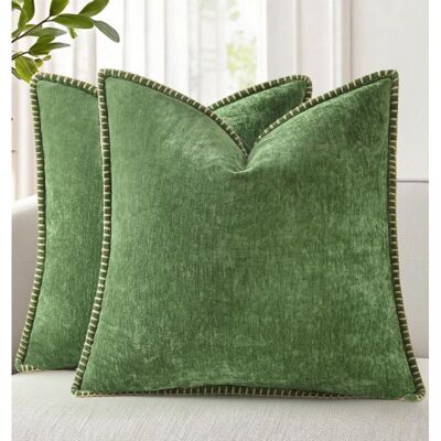 Vision Lot De 2 Housses De Coussin Décoratives En Velours Chenille Doux Pour L'Automne 45 X 45 Cm Avec Bord Cousu Pour Canapé-lit, Décoration D'Intérieur, Motif Elfe De La Forêt. Publicité Vision Lot De 2 Housses De Coussin Décoratives En Velours Chenille Doux Pour L'Automne 45 X 45 Cm Avec Bord Cousu Pour Canapé-lit, Décoration D'Intérieur, Motif Elfe De La Forêt. Publicité