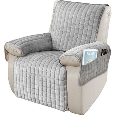 OEM Housses De Fauteuil Avec Poches Et Élastique, Antidérapantes, Lavables (gris, 1 Place (53 X 190 Cm)) - Publicité OEM Housses De Fauteuil Avec Poches Et Élastique, Antidérapantes, Lavables (gris, 1 Place (53 X 190 Cm)) - Publicité
