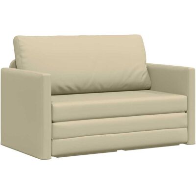 Maison Exclusive - Canapé-lit Crème 124 X 71 X 78 Cm Simili Cuir - Publicité Maison Exclusive - Canapé-lit Crème 124 X 71 X 78 Cm Simili Cuir - Publicité