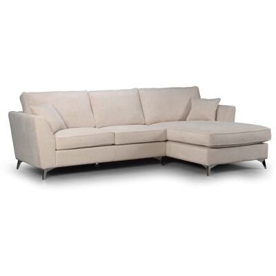 IMS Canapé D'Angle Bonita Droit Tissu Beige - Publicité IMS Canapé D'Angle Bonita Droit Tissu Beige - Publicité