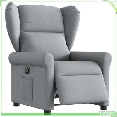 OEM Fauteuil Inclinable Électrique - Modèle 3303354 - Gris Clair Tissu - Inclinaison 135° - Cadre Métal/contreplaqué - Publicité OEM Fauteuil Inclinable Électrique - Modèle 3303354 - Gris Clair Tissu - Inclinaison 135° - Cadre Métal/contreplaqué - Publicité