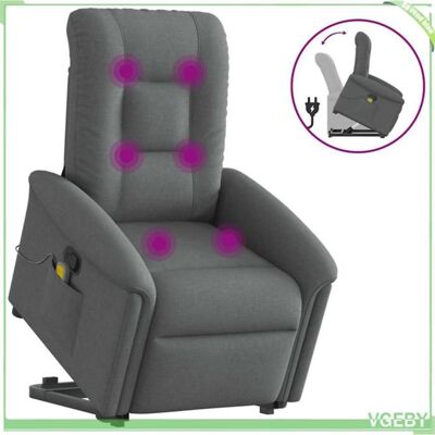 OEM Fauteuil De Massage Inclinable - Faf7291712427565 - Gris Foncé - Levage Électrique - Massage 6 Points - Publicité OEM Fauteuil De Massage Inclinable - Faf7291712427565 - Gris Foncé - Levage Électrique - Massage 6 Points - Publicité