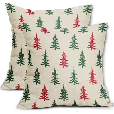 OEM Taies D'Oreiller Sapin De Noël, 45 X 45 Cm, Ensemble De 2 Pièces, Imprimé Hivernal Champêtre Rouge, Décoration De Noël Vintage De Style Ferme, Compatibles Avec Les Coussins De Taille Standard. Publicité OEM Taies D'Oreiller Sapin De Noël, 45 X 45 Cm, Ensemble De 2 Pièces, Imprimé Hivernal Champêtre Rouge, Décoration De Noël Vintage De Style Ferme, Compatibles Avec Les Coussins De Taille Standard. Publicité