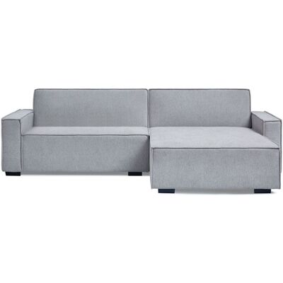MENZZO Canapé Convertible Cic-clac Avec Angle Réversible Pikado Tissu Effet Lin Gris Clair - Publicité MENZZO Canapé Convertible Cic-clac Avec Angle Réversible Pikado Tissu Effet Lin Gris Clair - Publicité