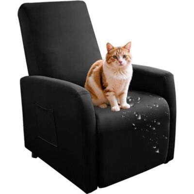 URSUS Housse Extensible Imperméable Pour Fauteuil Inclinable, Ensemble De 4 Pièces, Couleur Unie, Housse De Canapé Antidérapante Avec Poche Latérale, Protection Lavable Pour Fauteuil Inclinable - Noir - Publicité URSUS Housse Extensible Imperméable Pour Fauteuil Inclinable, Ensemble De 4 Pièces, Couleur Unie, Housse De Canapé Antidérapante Avec Poche Latérale, Protection Lavable Pour Fauteuil Inclinable - Noir - Publicité