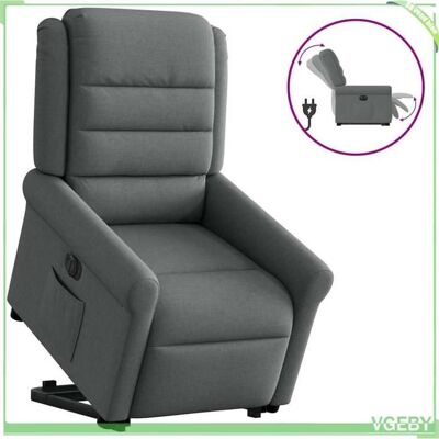 OEM Fauteuil Inclinable Électrique (releveur) - Mod. 3303335 - Gris Foncé Tissu - Dossier 135° - Moteur Levage Électrique - Publicité OEM Fauteuil Inclinable Électrique (releveur) - Mod. 3303335 - Gris Foncé Tissu - Dossier 135° - Moteur Levage Électrique - Publicité
