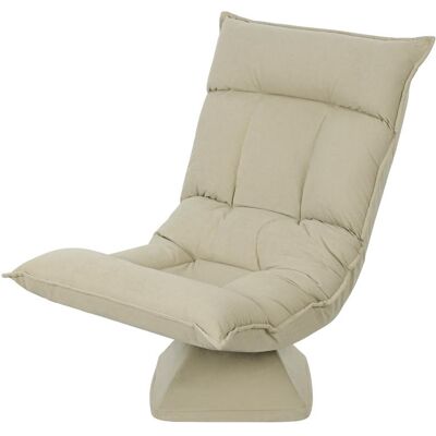 OEM Fauteuil De Sol Pivotant À 360° Avec Dossier Réglable 5 Positions, Canapé De Sol Pliable, Fauteuil De Méditation, Canapé Confortable Rembourré Pour Salon, Jeux Et Lecture, Beige - Publicité OEM Fauteuil De Sol Pivotant À 360° Avec Dossier Réglable 5 Positions, Canapé De Sol Pliable, Fauteuil De Méditation, Canapé Confortable Rembourré Pour Salon, Jeux Et Lecture, Beige - Publicité