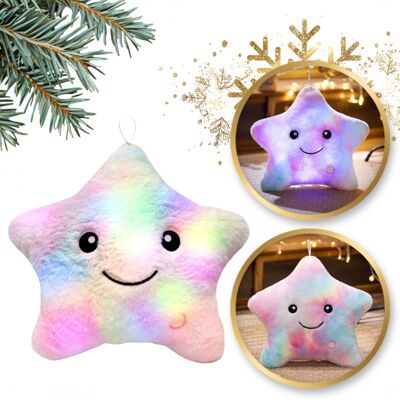 OEM Coussin En Forme D'Étoile À Led Rose Ombré, En Velours Magnifique 40x35 Cm Pds20 - Publicité OEM Coussin En Forme D'Étoile À Led Rose Ombré, En Velours Magnifique 40x35 Cm Pds20 - Publicité
