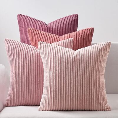 SUPERWISE Housse Coussin 40x 40 Rose Poudré Decoration Maison Intérieure Lot De 4 Housse De Coussin Canape Salon Chambre Déco Aesthetic Bohème Pour Canapé En Velours Côtelé - Publicité SUPERWISE Housse Coussin 40x 40 Rose Poudré Decoration Maison Intérieure Lot De 4 Housse De Coussin Canape Salon Chambre Déco Aesthetic Bohème Pour Canapé En Velours Côtelé - Publicité
