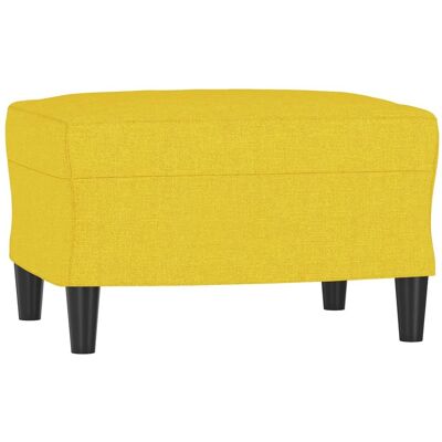 DESIGN IN Repose-pied Jaune Clair 60x50x41 Cm Tissu - Publicité DESIGN IN Repose-pied Jaune Clair 60x50x41 Cm Tissu - Publicité