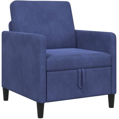 Sofa Avec Rangement Bleu Police 72 X 78 X 87 Cm Polyester Vidaxl - Publicité Sofa Avec Rangement Bleu Police 72 X 78 X 87 Cm Polyester Vidaxl - Publicité