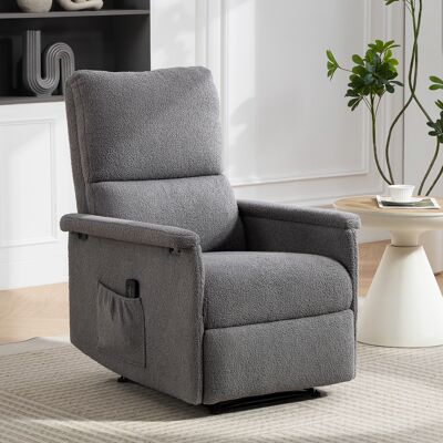 OEM Homcom Fauteuil De Massage Inclinable De Relaxation - Dossier Réglable, Large Assise & Repose-pieds Inclus, 69x84x99cm, Gris - Publicité OEM Homcom Fauteuil De Massage Inclinable De Relaxation - Dossier Réglable, Large Assise & Repose-pieds Inclus, 69x84x99cm, Gris - Publicité