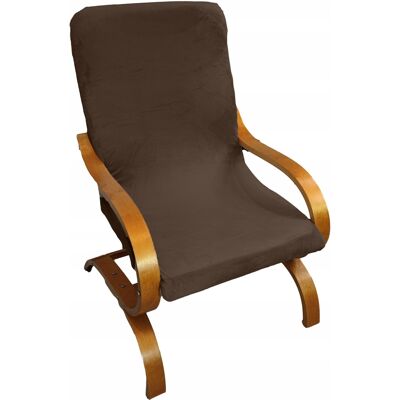 OEM Housse De Fauteuil Finka, Marron, Velours Épais - Publicité OEM Housse De Fauteuil Finka, Marron, Velours Épais - Publicité