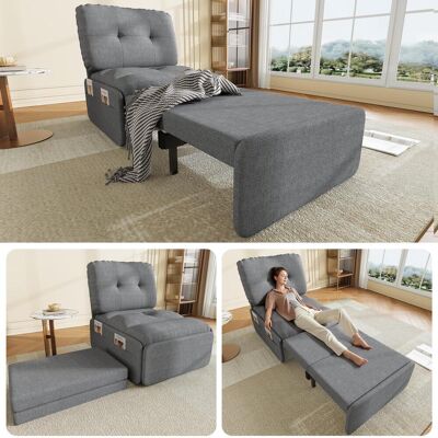 OEM Canapé-lit Multifonctionnel Moderne 2 En 1, 195 X 81,5 Cm, Fauteuil, Méridienne Confortable, Idéal Pour Les Petits Appartements, Revêtement En Lin, Canapé-lit Invisible, Surface De Couchage De 165 X 8 - Publicité OEM Canapé-lit Multifonctionnel Moderne 2 En 1, 195 X 81,5 Cm, Fauteuil, Méridienne Confortable, Idéal Pour Les Petits Appartements, Revêtement En Lin, Canapé-lit Invisible, Surface De Couchage De 165 X 8 - Publicité
