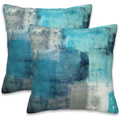 OEM Housses De Coussin À Motifs Abstraits Turquoise Et Gris, 50 X 50 Cm, Lot De 2, Housses De Coussin Décoratives Douces, Adaptées Au Salon, À La Chambre Et Au Canapé. Publicité OEM Housses De Coussin À Motifs Abstraits Turquoise Et Gris, 50 X 50 Cm, Lot De 2, Housses De Coussin Décoratives Douces, Adaptées Au Salon, À La Chambre Et Au Canapé. Publicité