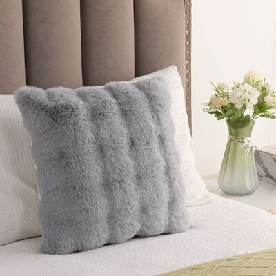 OEM Lot De 2 Housses De Coussin Décoratives En Fausse Laine Épaisse Et Douce, Housse De Coussin Pour Canapé Et Chambre À Coucher, 50x50cm Gris Foncé - Publicité OEM Lot De 2 Housses De Coussin Décoratives En Fausse Laine Épaisse Et Douce, Housse De Coussin Pour Canapé Et Chambre À Coucher, 50x50cm Gris Foncé - Publicité