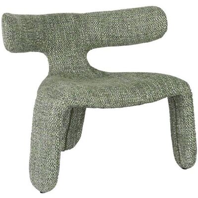 MADE IN MEUBLES Fauteuil En Tissu Vert Rémy - Publicité MADE IN MEUBLES Fauteuil En Tissu Vert Rémy - Publicité